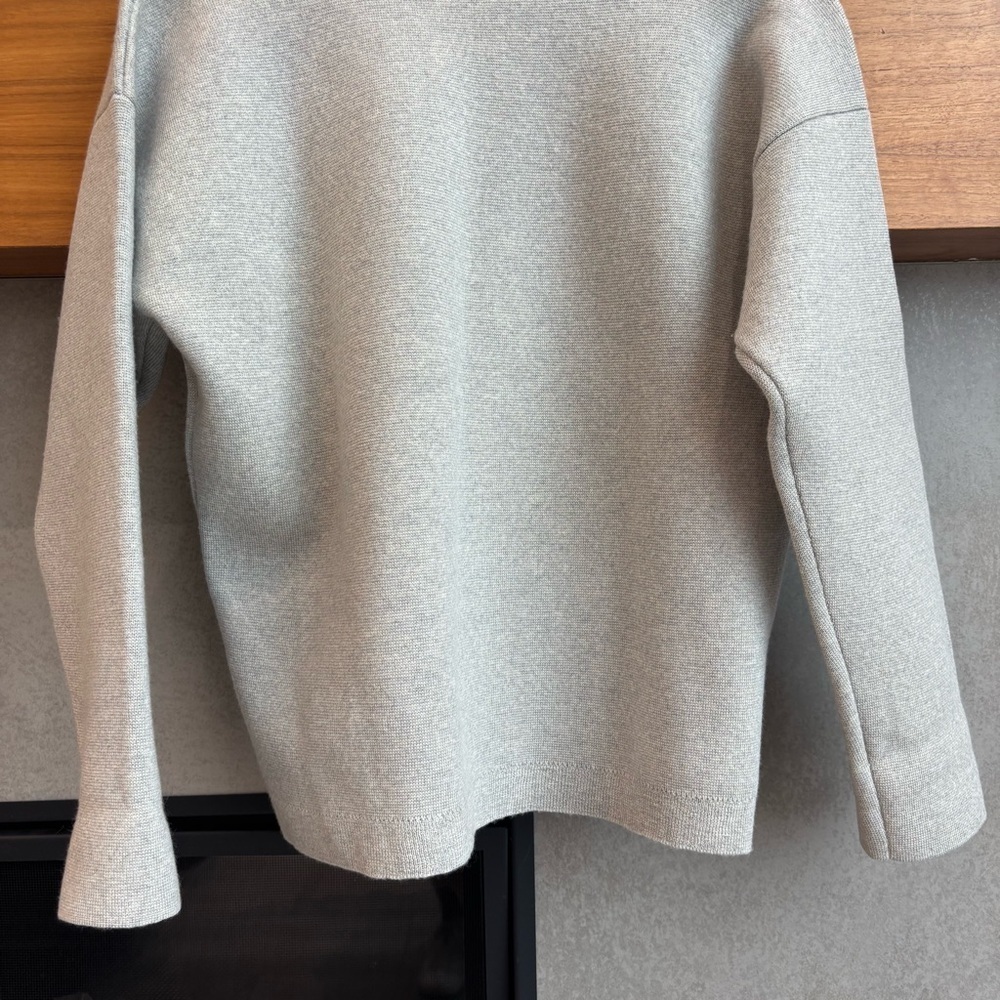 J.CREW COLLECTION BONDED LACE-UP MERINO WOOL SWEATER, SIZE M - Picture 10 of 12